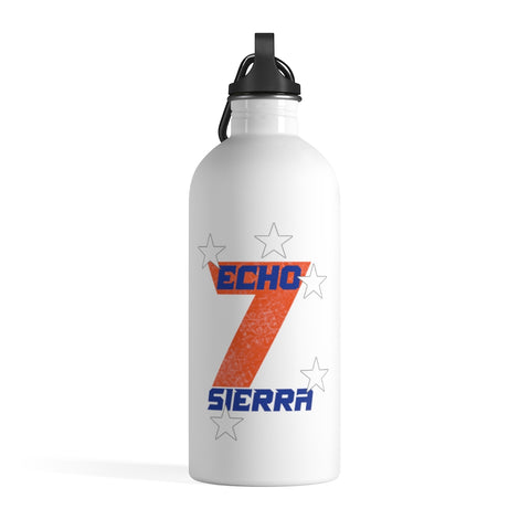 Echo 7 Sierra "Survivor" White Stainless Steel Water Bottle